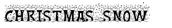 Christmas Snow font preview